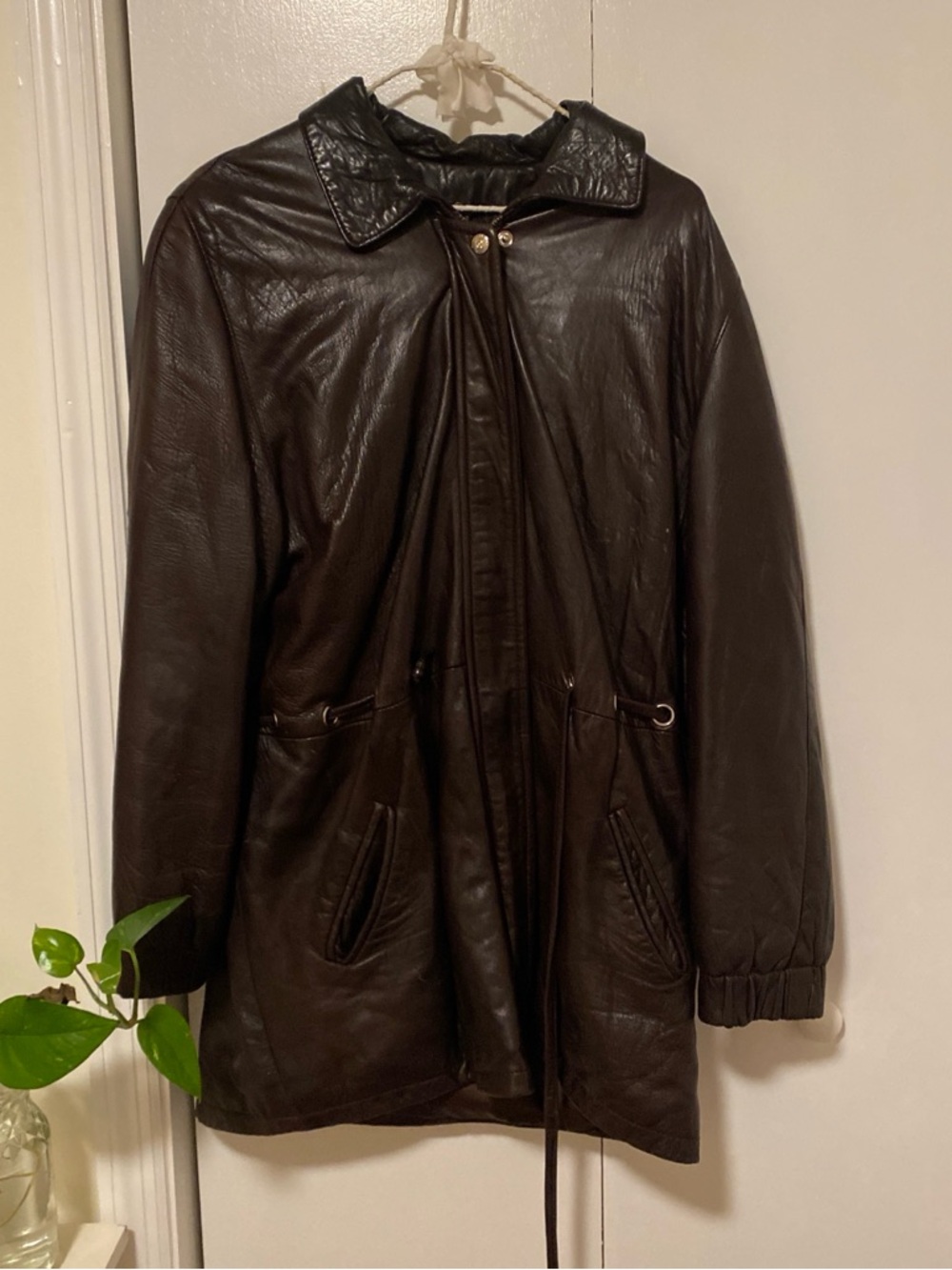 Classic Dark Brown Leather Jacket